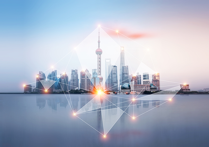 A commercial bank in Shanghai